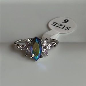 Northern Lights Marquee Ring Sz 6